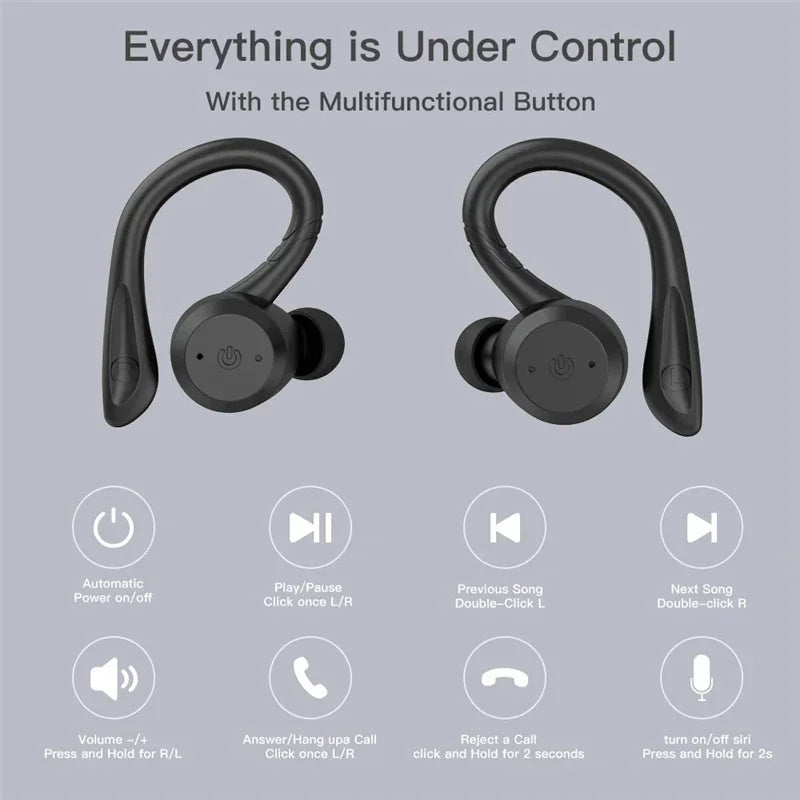 Auriculares deportivos inalámbricos resistentes al agua de primera calidad
