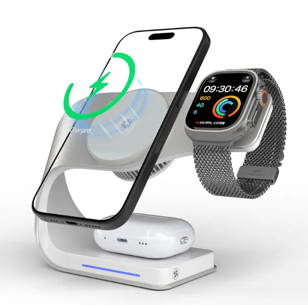 Premium 3 in 1 Magnetic Wireless Charging Station