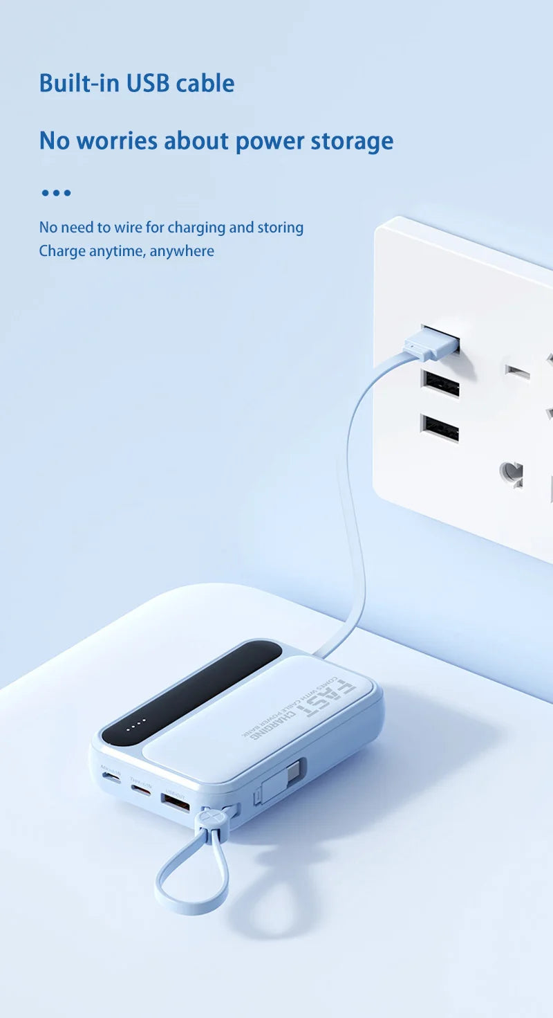 Power Bank Premium con cables 4 en 1 y pantalla digital