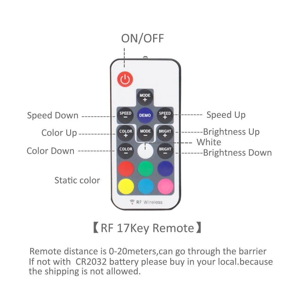 Premium Battery powered RGB LED Strip Lights