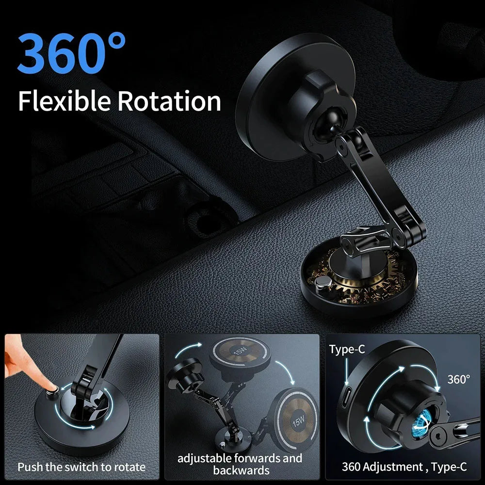 Premium Magnetic Wireless Car Charger Mount