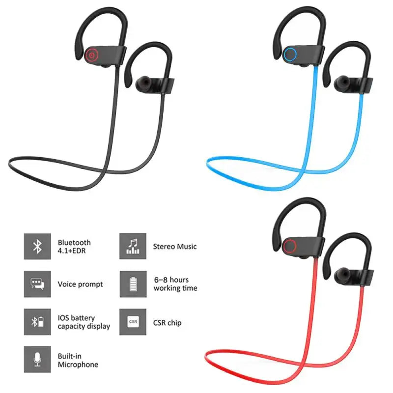 Auriculares deportivos inalámbricos premium con banda magnética para el cuello