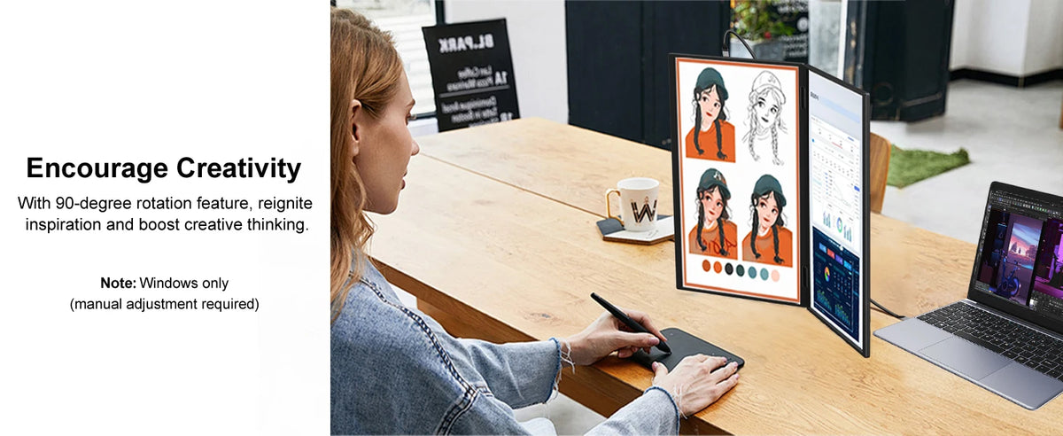 Premium 15.6 Inch Dual Portable Monitor