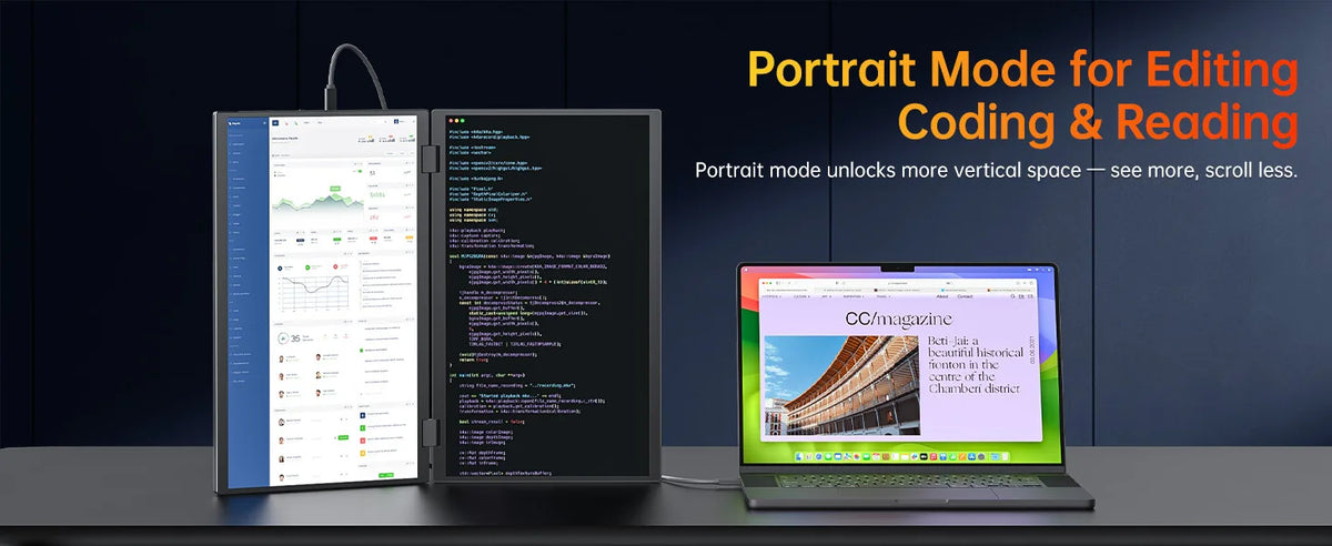 Premium 15.6 Inch Dual Portable Monitor