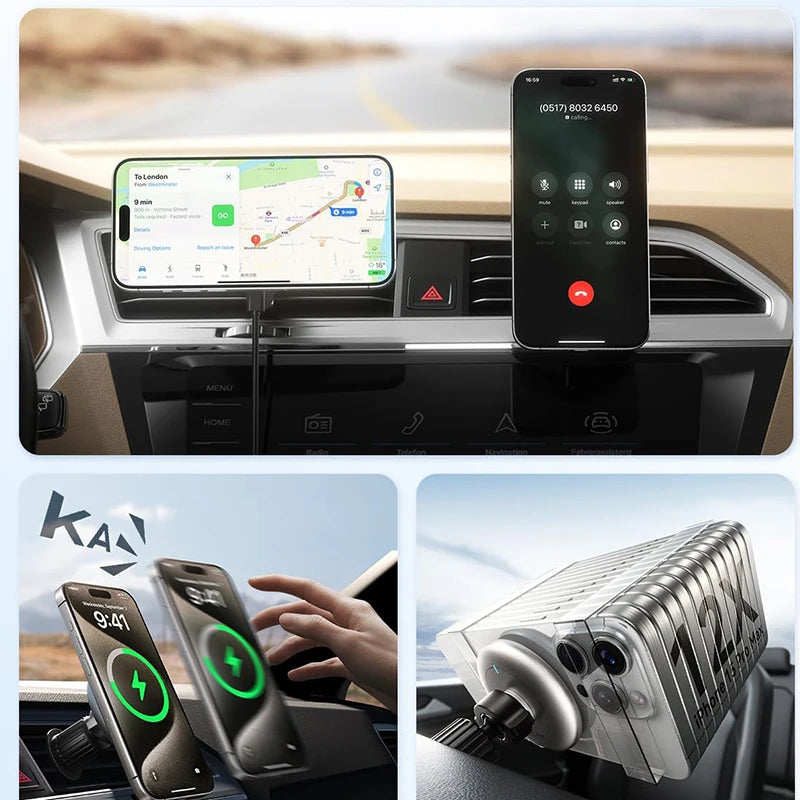 Premium Magnetic Wireless Car Charger Air Vent Mount