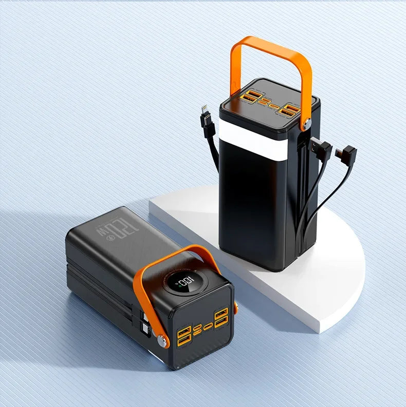 Premium Power Bank with 4 Built in Cables for Outdoor & Travel
