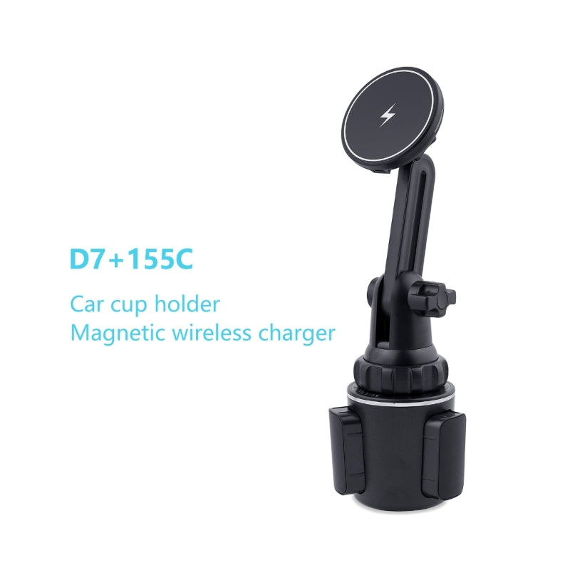 Soporte para portavasos con cargador inalámbrico MagSafe premium para coche
