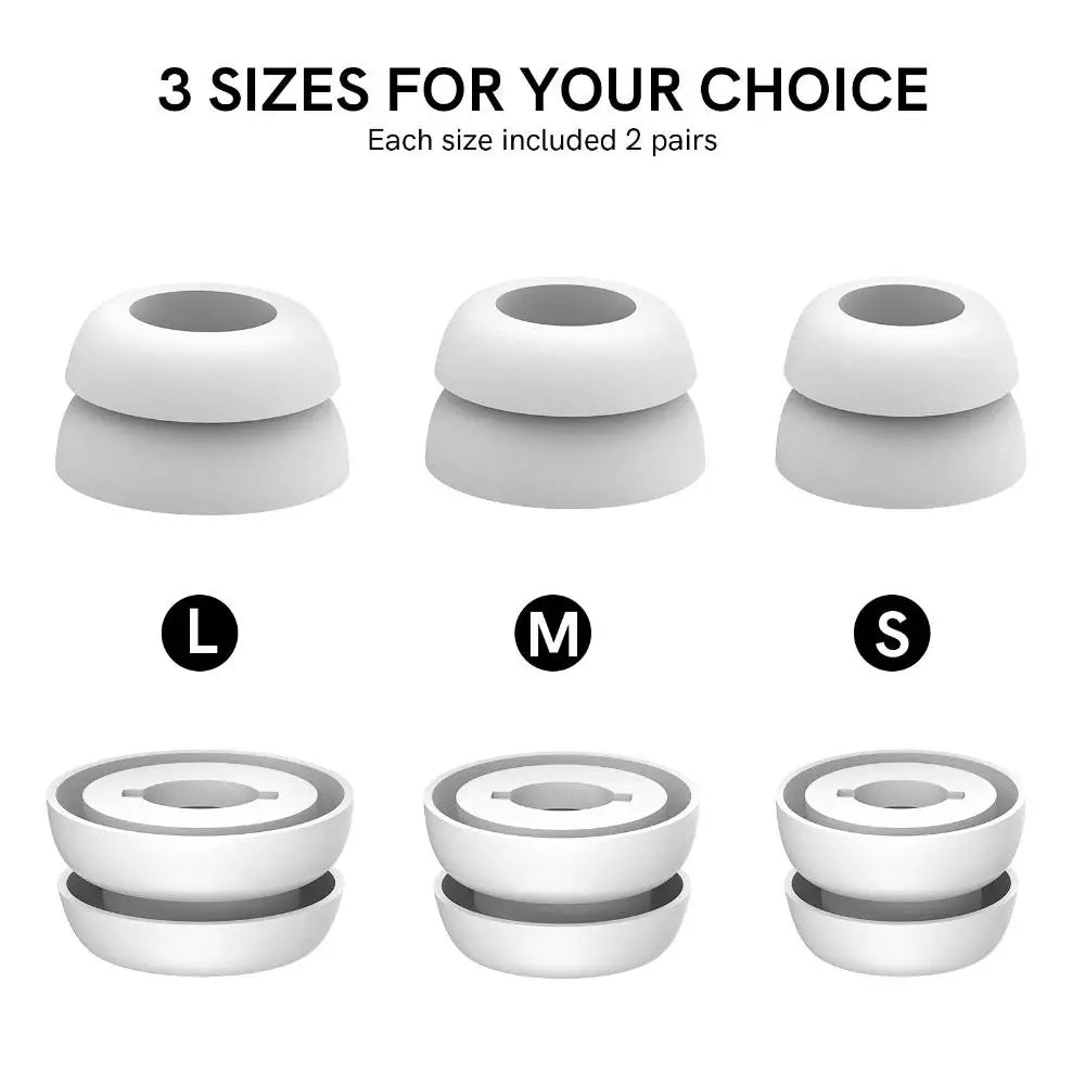 Premium Silicone Ear Tips for Wireless Earbuds