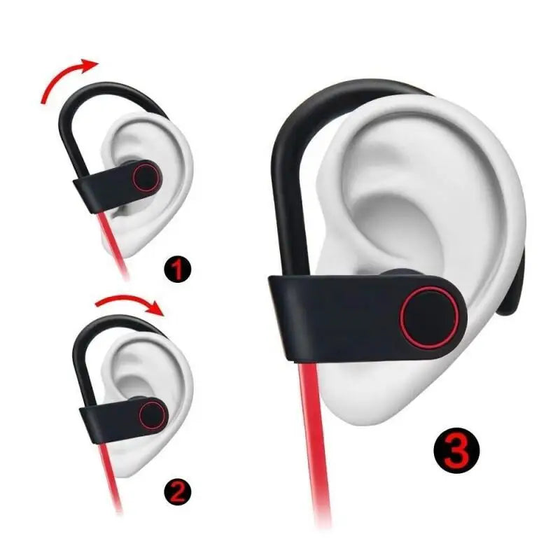 Auriculares deportivos inalámbricos premium con banda magnética para el cuello