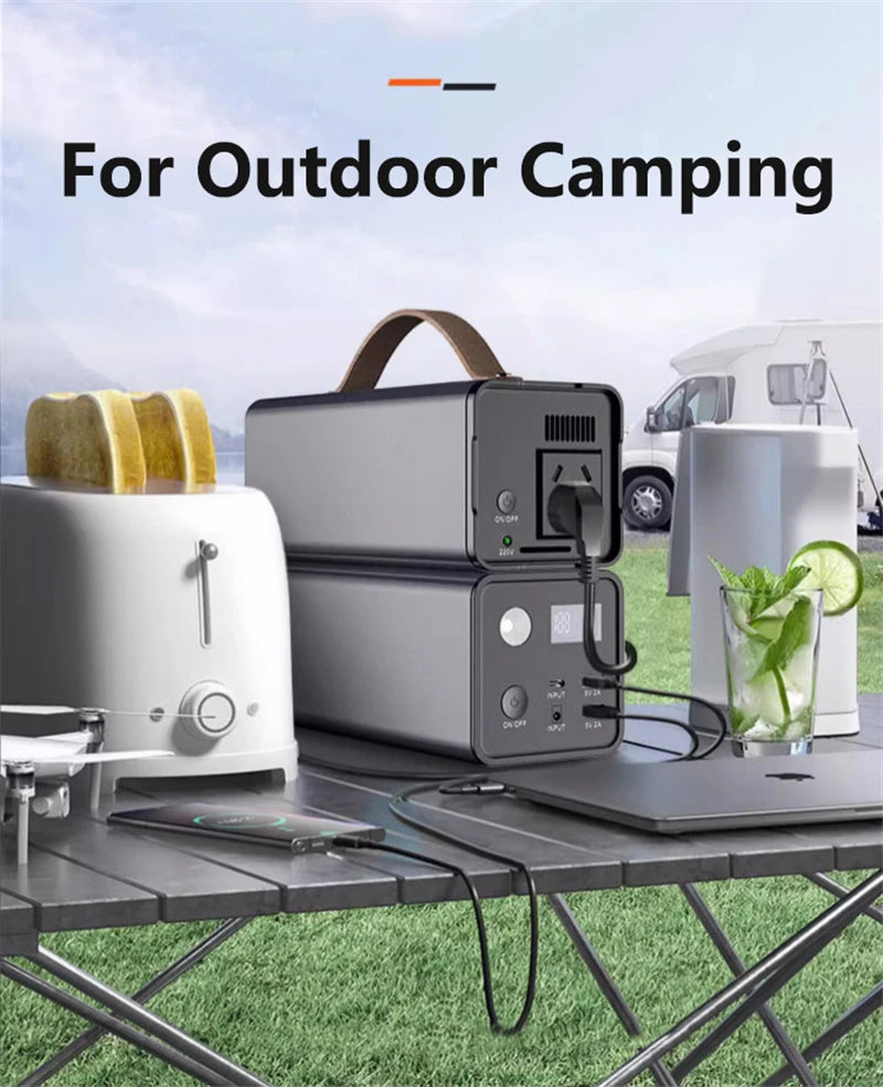 Premium Portable Power Station with AC Outlet & Fast Charging