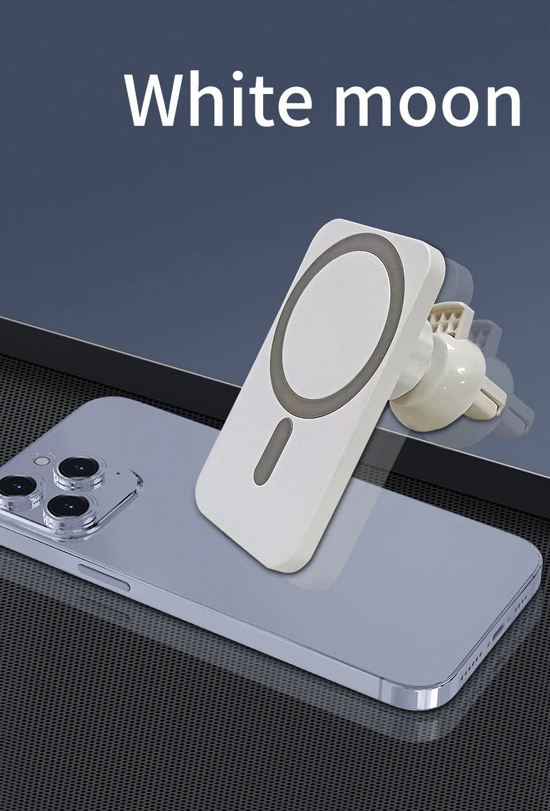 Soporte de carga inalámbrica magnética MagSafe premium para coche