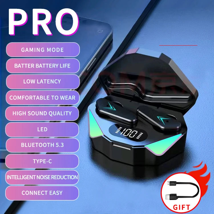 Premium TWS Earphones Wireless Gaming Earbuds