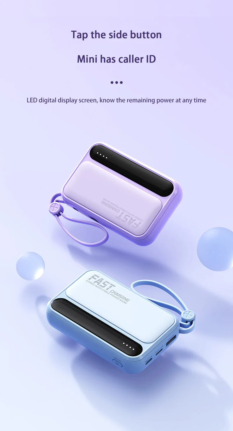 Power Bank Premium con cables 4 en 1 y pantalla digital