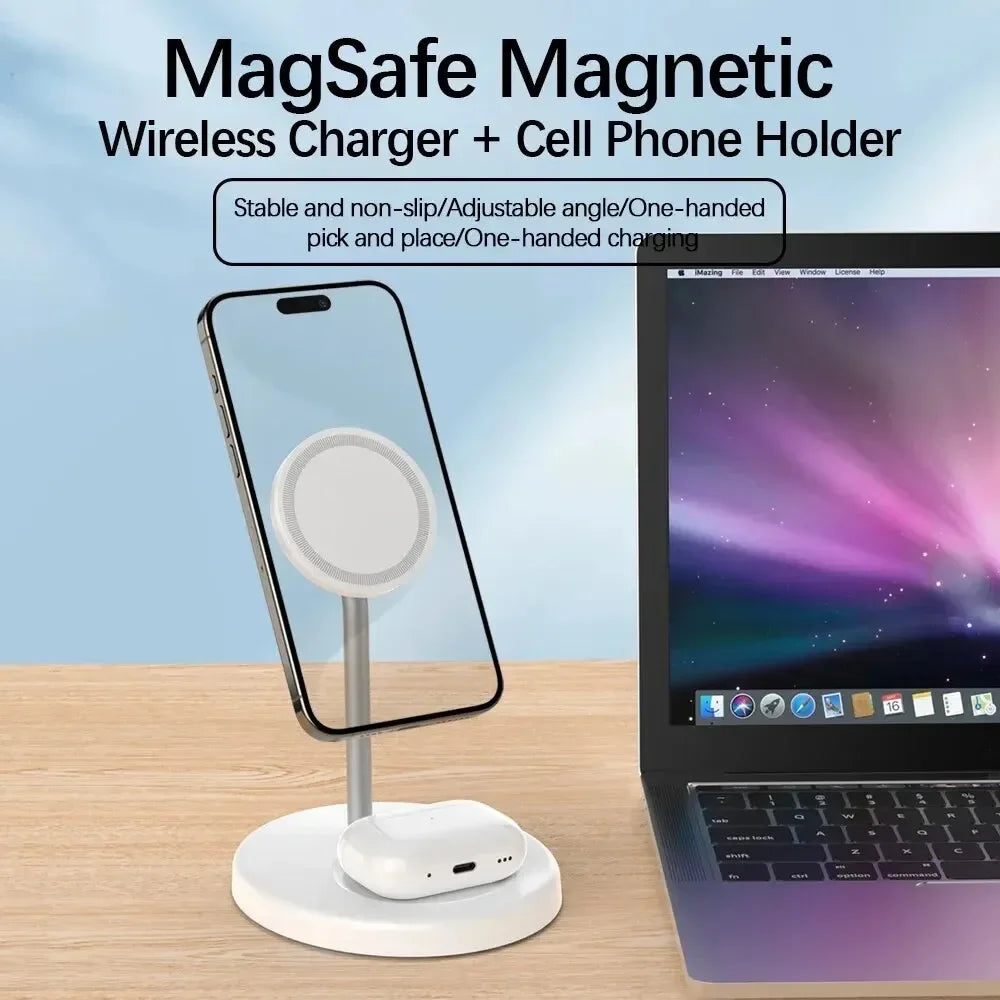 Premium 2 in 1 Magnetic Wireless Charging Stand