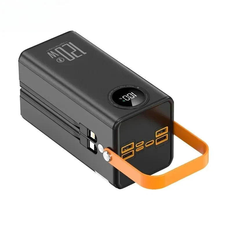 Premium Power Bank with 4 Built in Cables for Outdoor & Travel