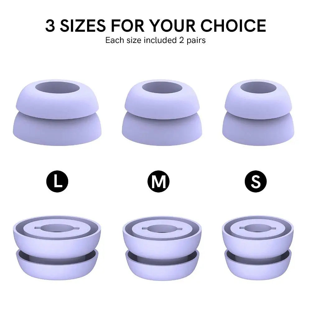 Premium Silicone Ear Tips for Wireless Earbuds