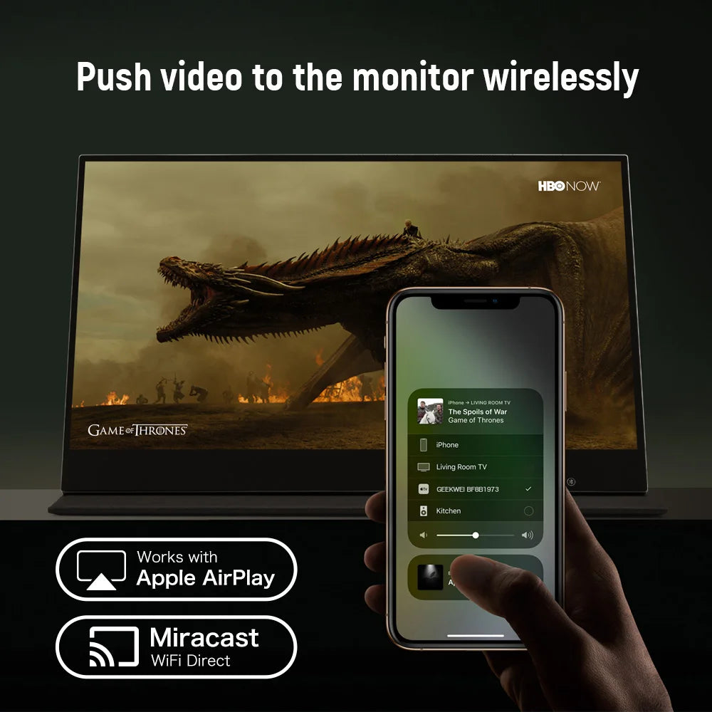 Premium 15.6 Inch OLED Capacitive Touch Portable Monitor