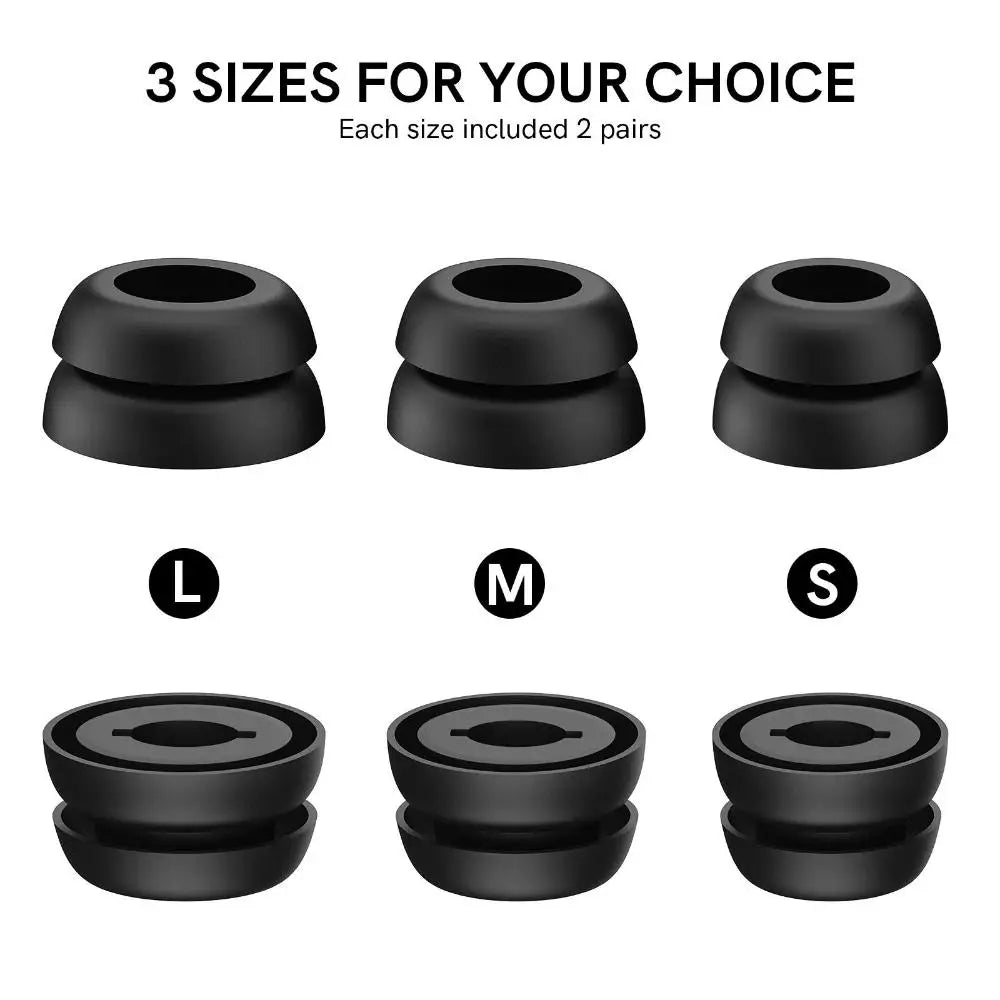 Premium Silicone Ear Tips for Wireless Earbuds