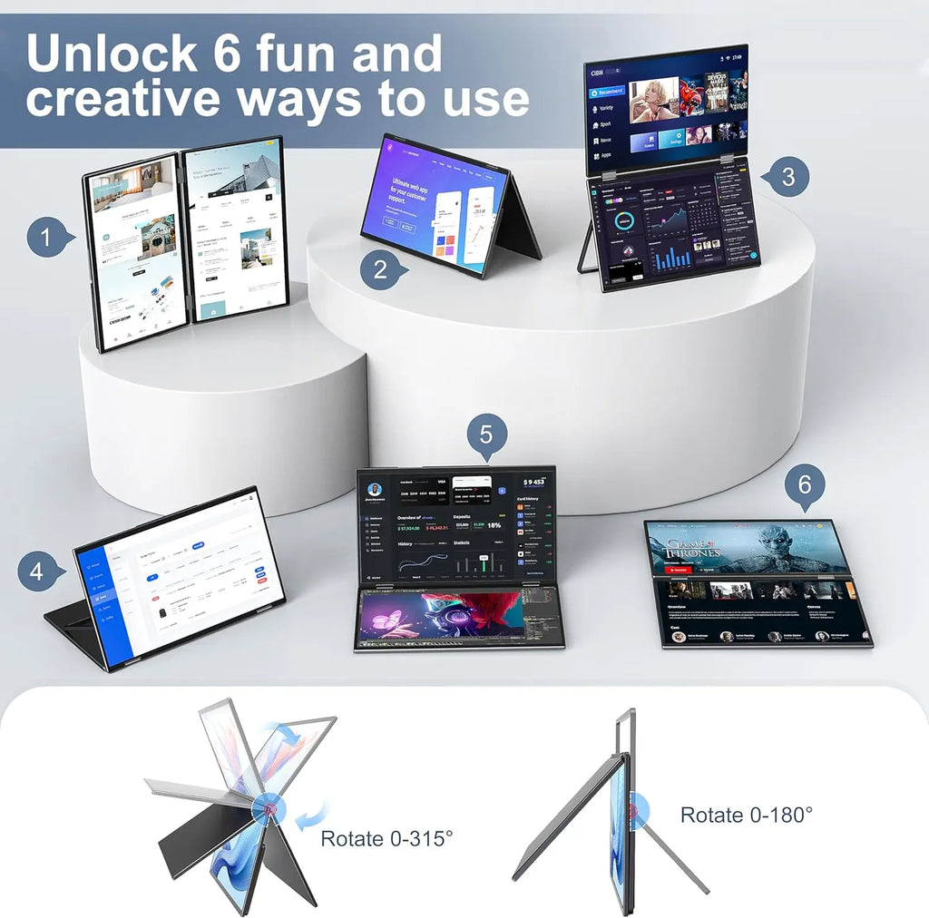 Premium 15.6 Inch Dual Portable Monitor