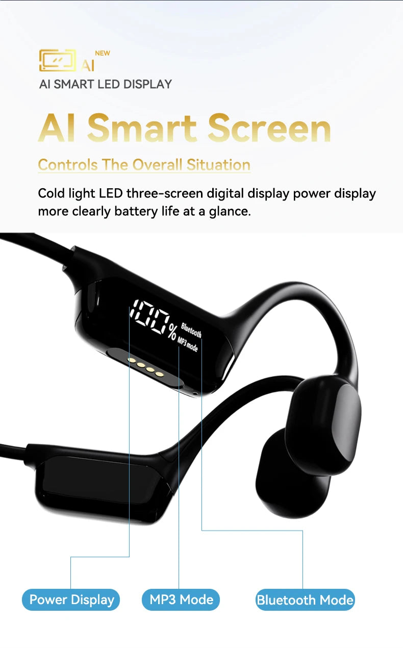 Premium Waterproof Bone Conduction Swimming Headphones