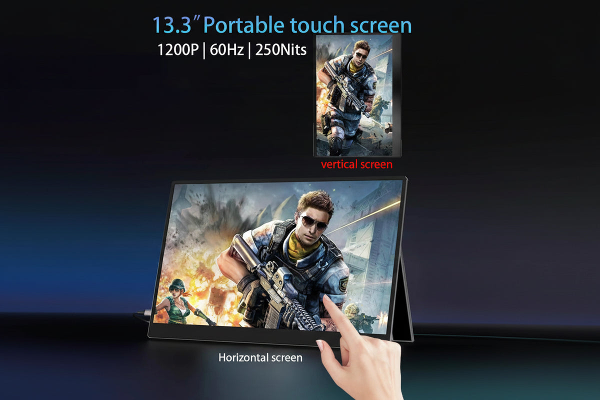Premium 13.3 Inch Touch Portable Monitor