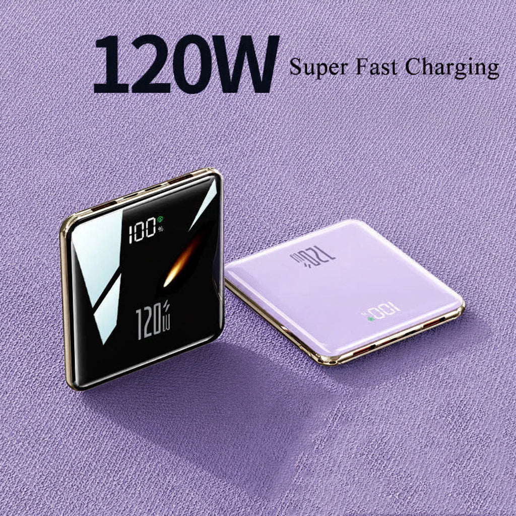 Power Bank premium ultradelgado con cables integrados