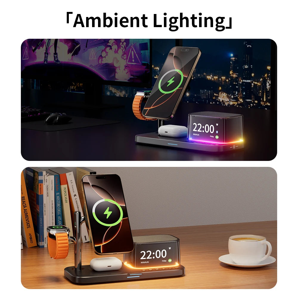 Premium Qi2 Magnetic Foldable 3 in 1 Magnetic Charging Station