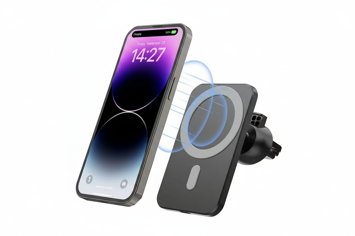 Premium MageSafe Magnetic Wireless Car Charger mount