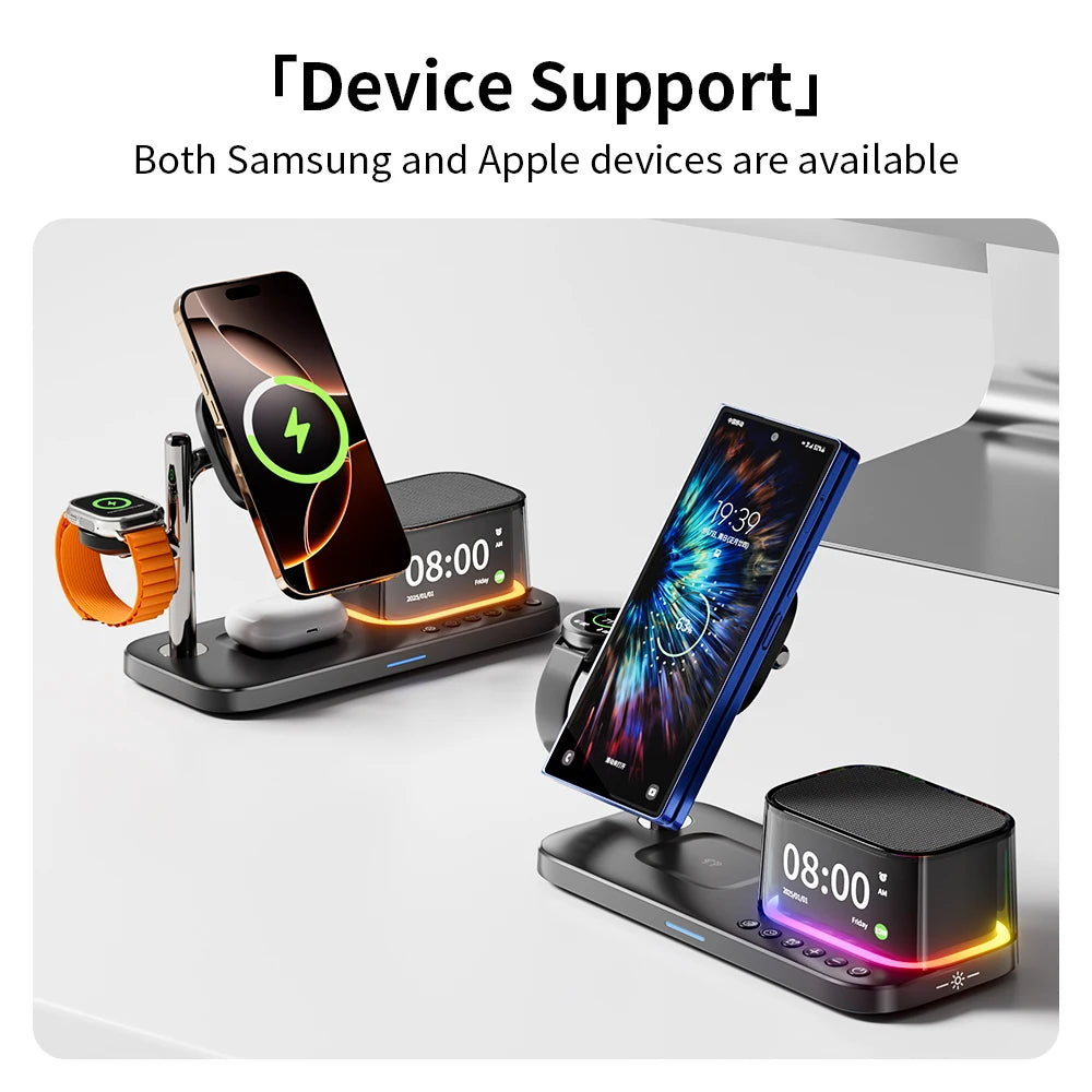 Premium Qi2 Magnetic Foldable 3 in 1 Magnetic Charging Station