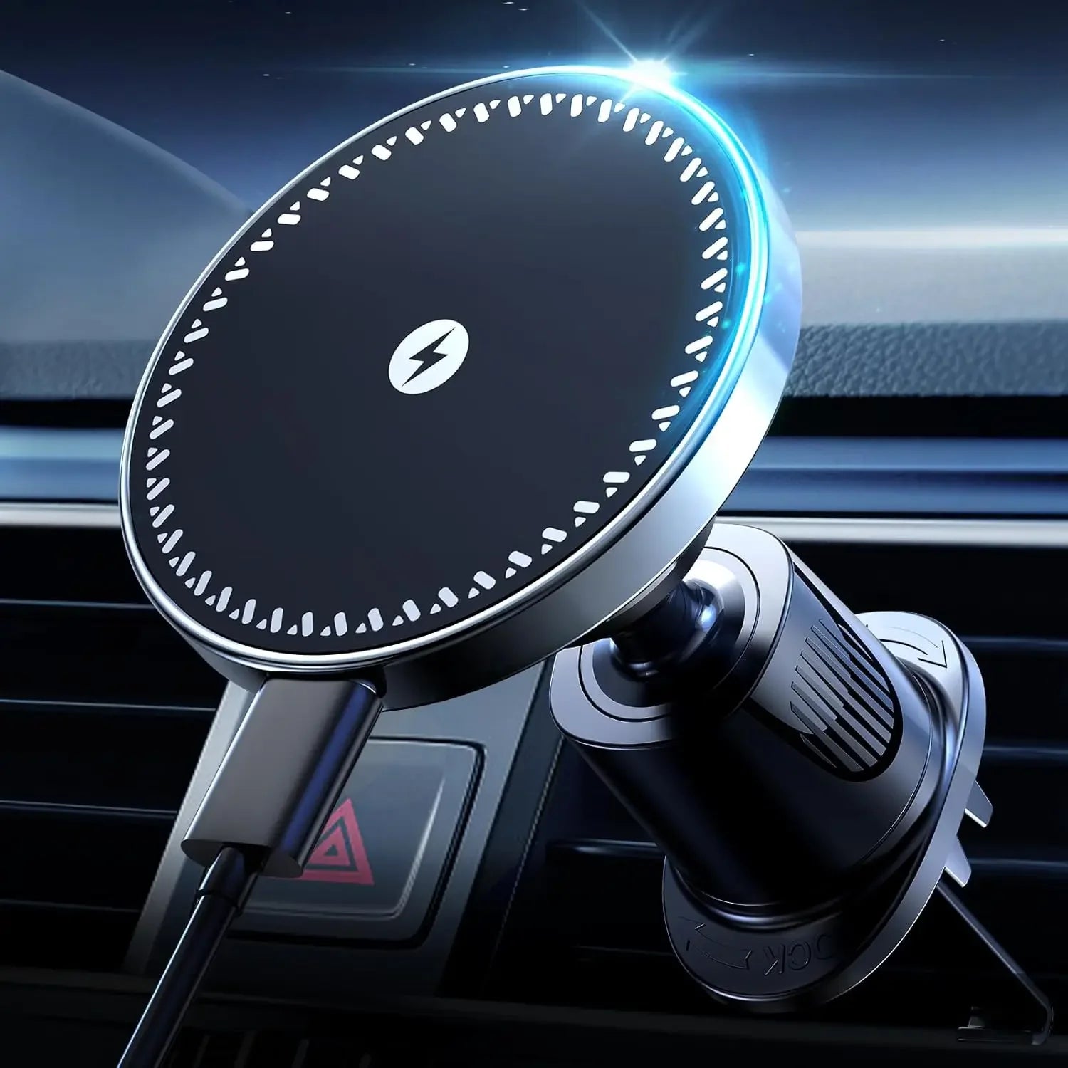Premium Magnetic Wireless Car Charger Air Vent Mount