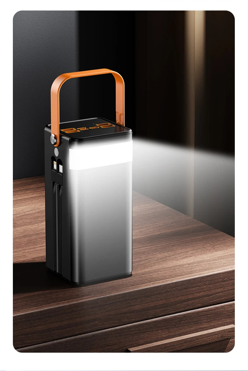 Premium Power Bank with 4 Built in Cables for Outdoor & Travel