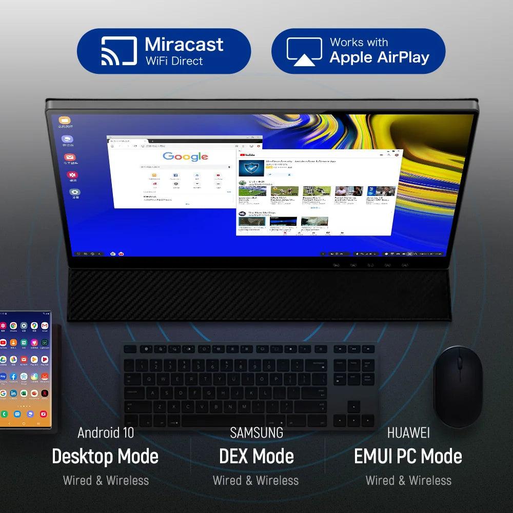 Premium 15.6 Inch OLED Capacitive Touch Portable Monitor