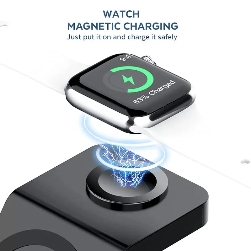 Premium 3 in 1 MagSafe Magnetic Wireless Charging Stand