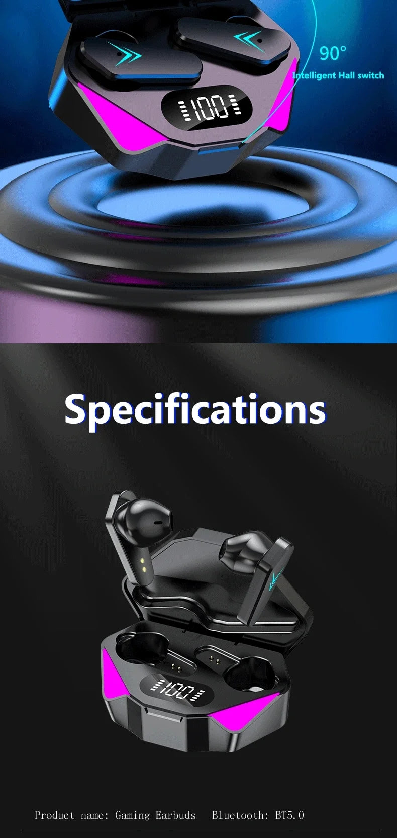 Premium TWS Earphones Wireless Gaming Earbuds