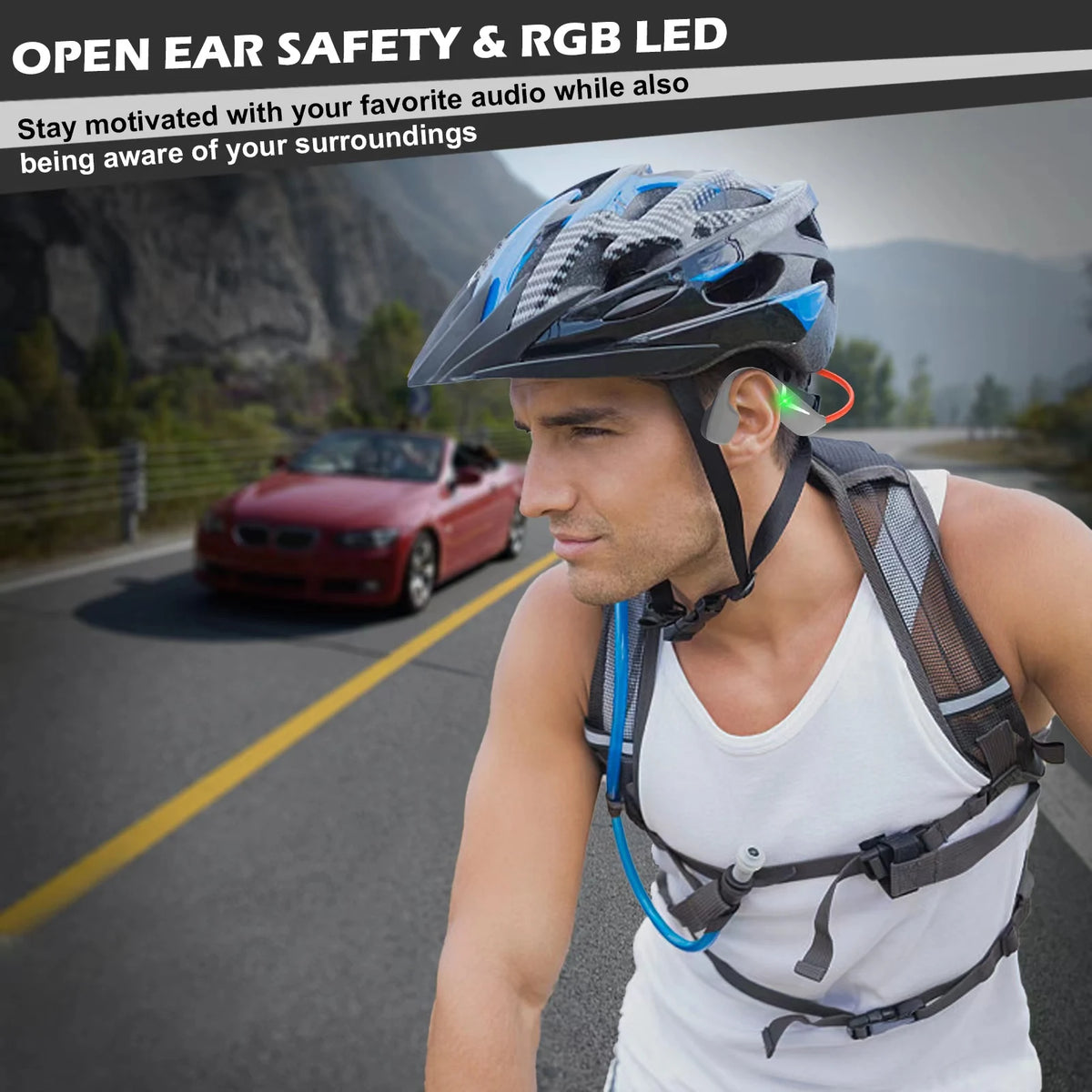 Premium Bone Conduction Bluetooth Headphones for Sports & Cycling