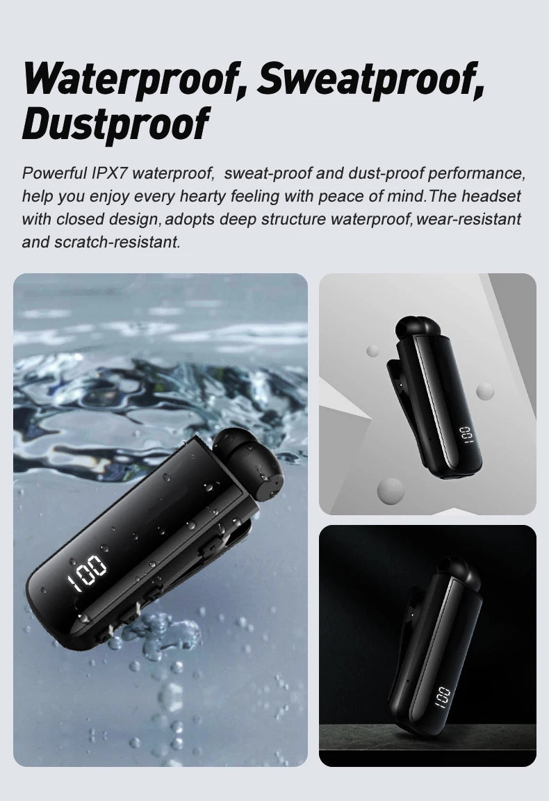 Premium Clip On Wireless Sports Earphones