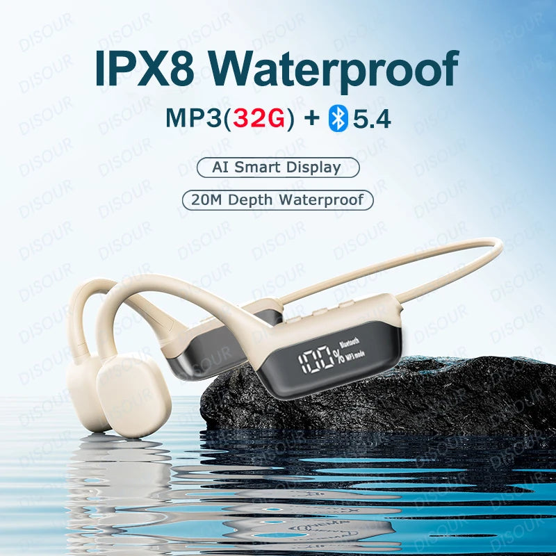 Premium Waterproof Bone Conduction Swimming Headphones
