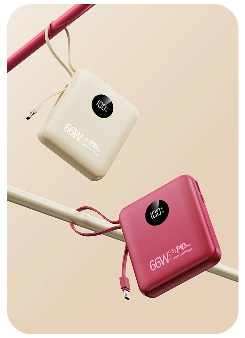 Power Bank Premium con cables integrados y carga rápida