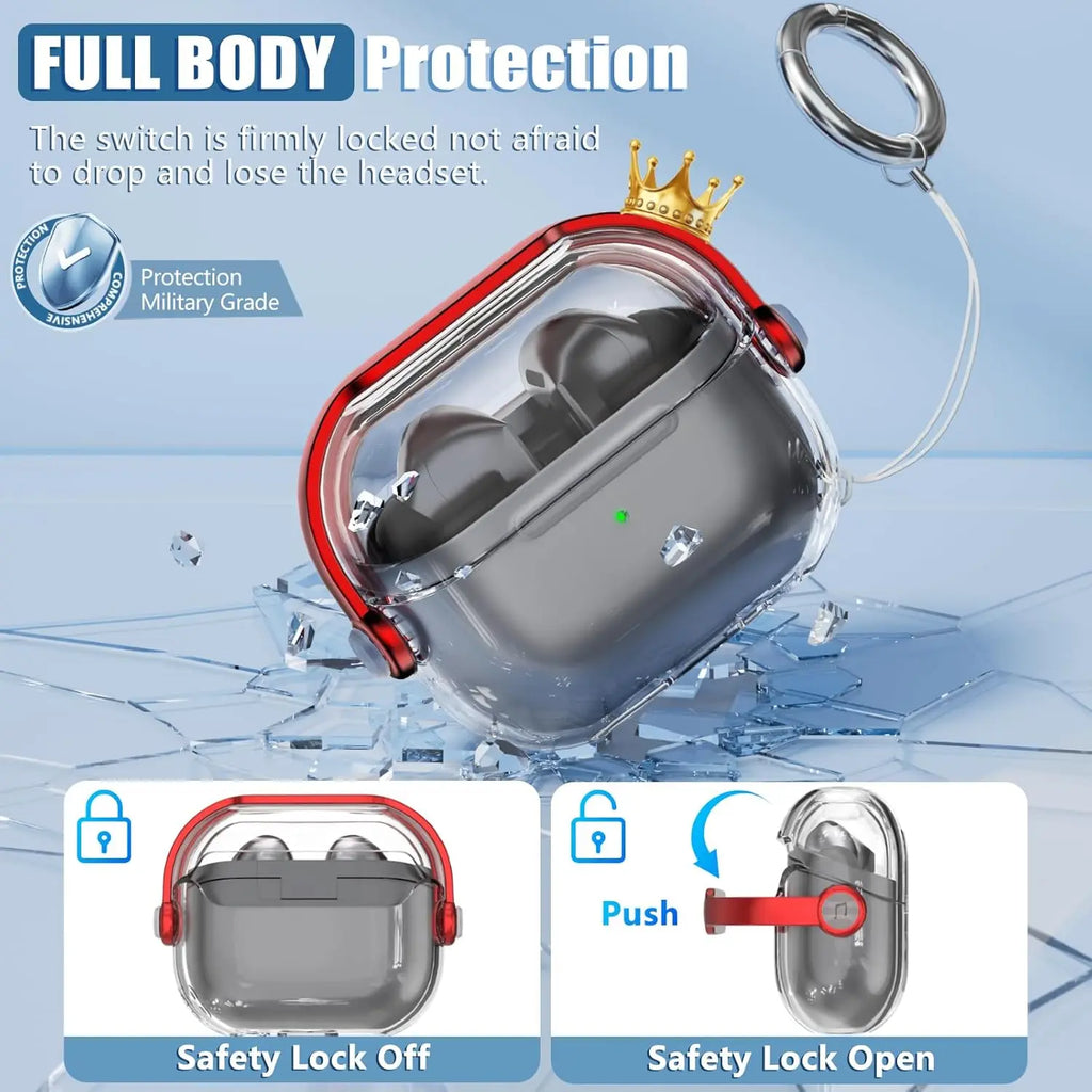 Premium Clear Case for Wireless Earbuds