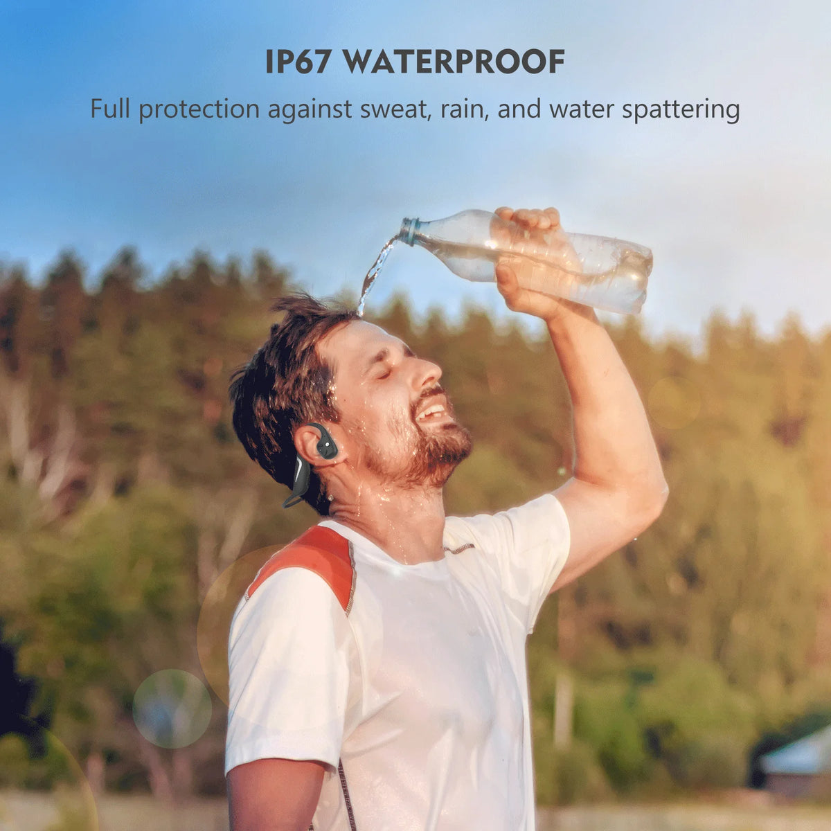 Premium Bone Conduction Bluetooth Headphones for Sports & Cycling