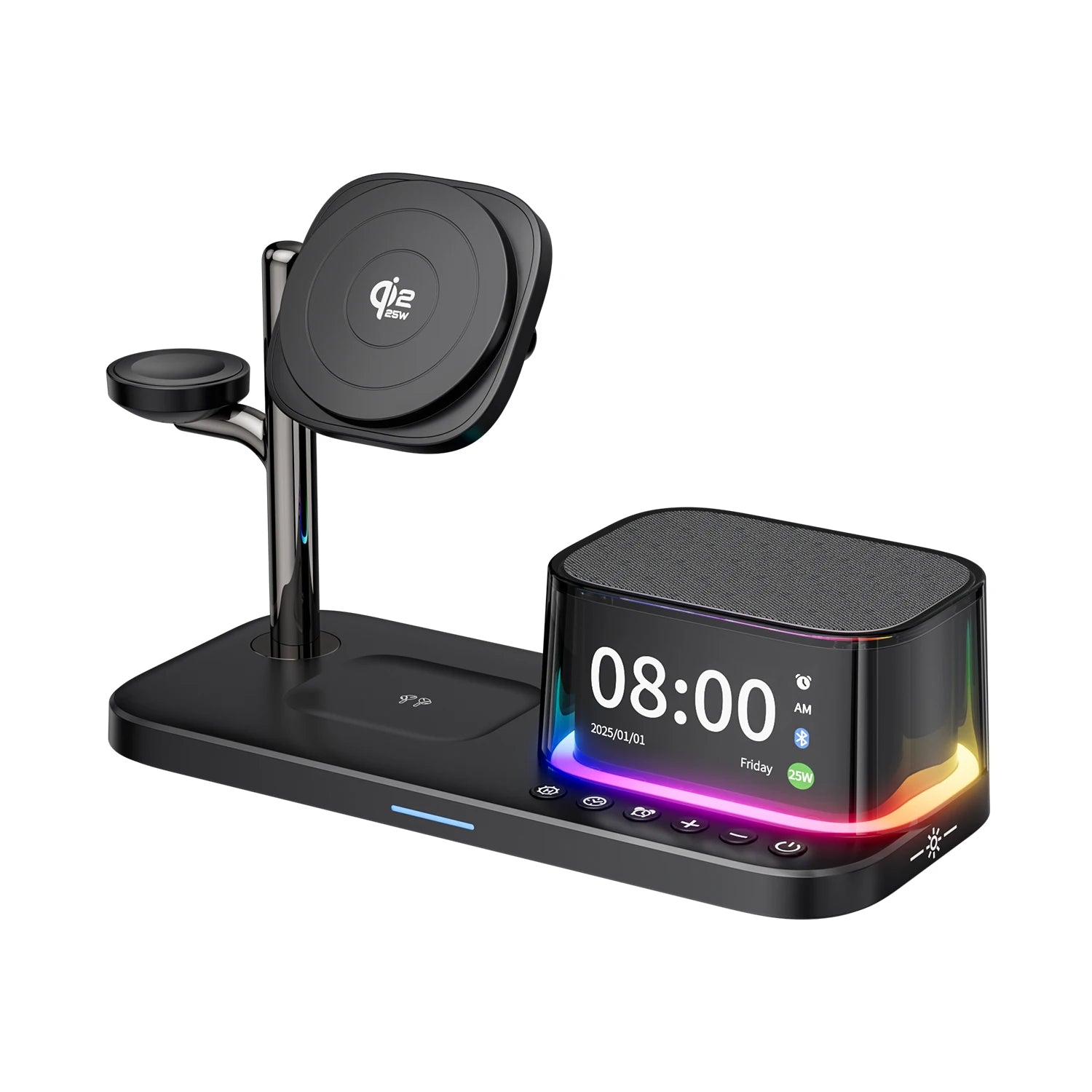 Premium Qi2 Magnetic Foldable 3 in 1 Magnetic Charging Station