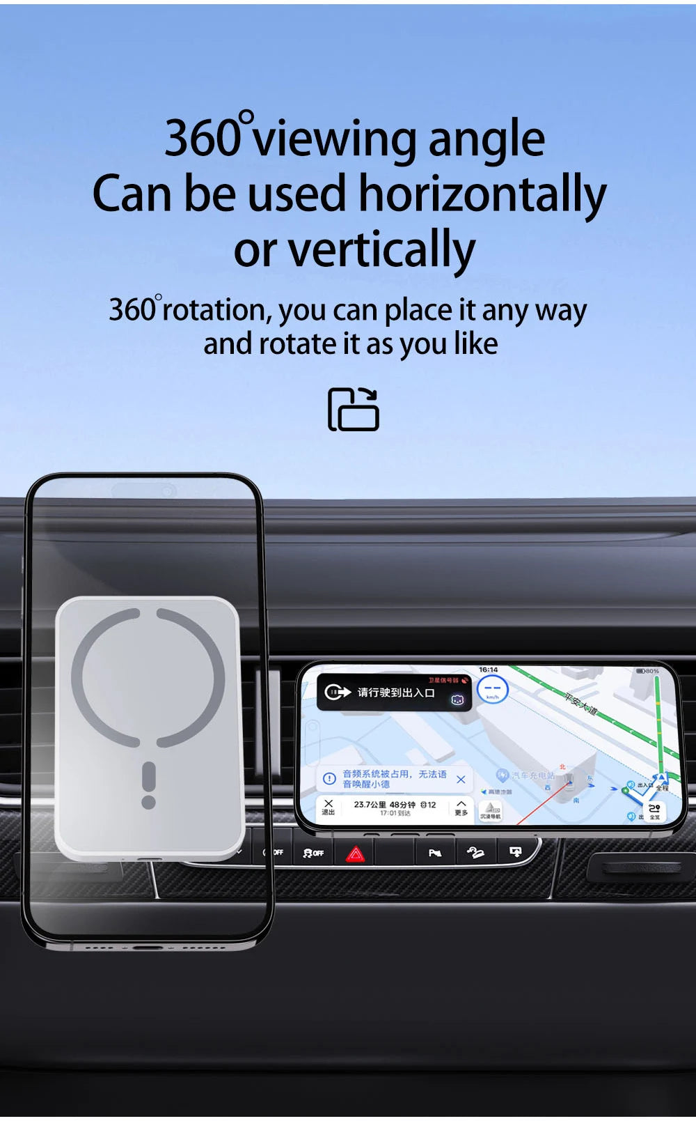 Premium Magnetic Wireless Car Charger Mount