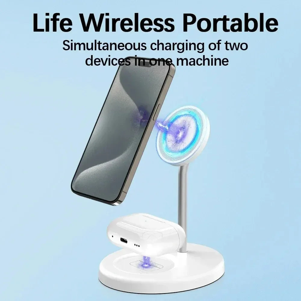 Premium 2 in 1 Magnetic Wireless Charging Stand