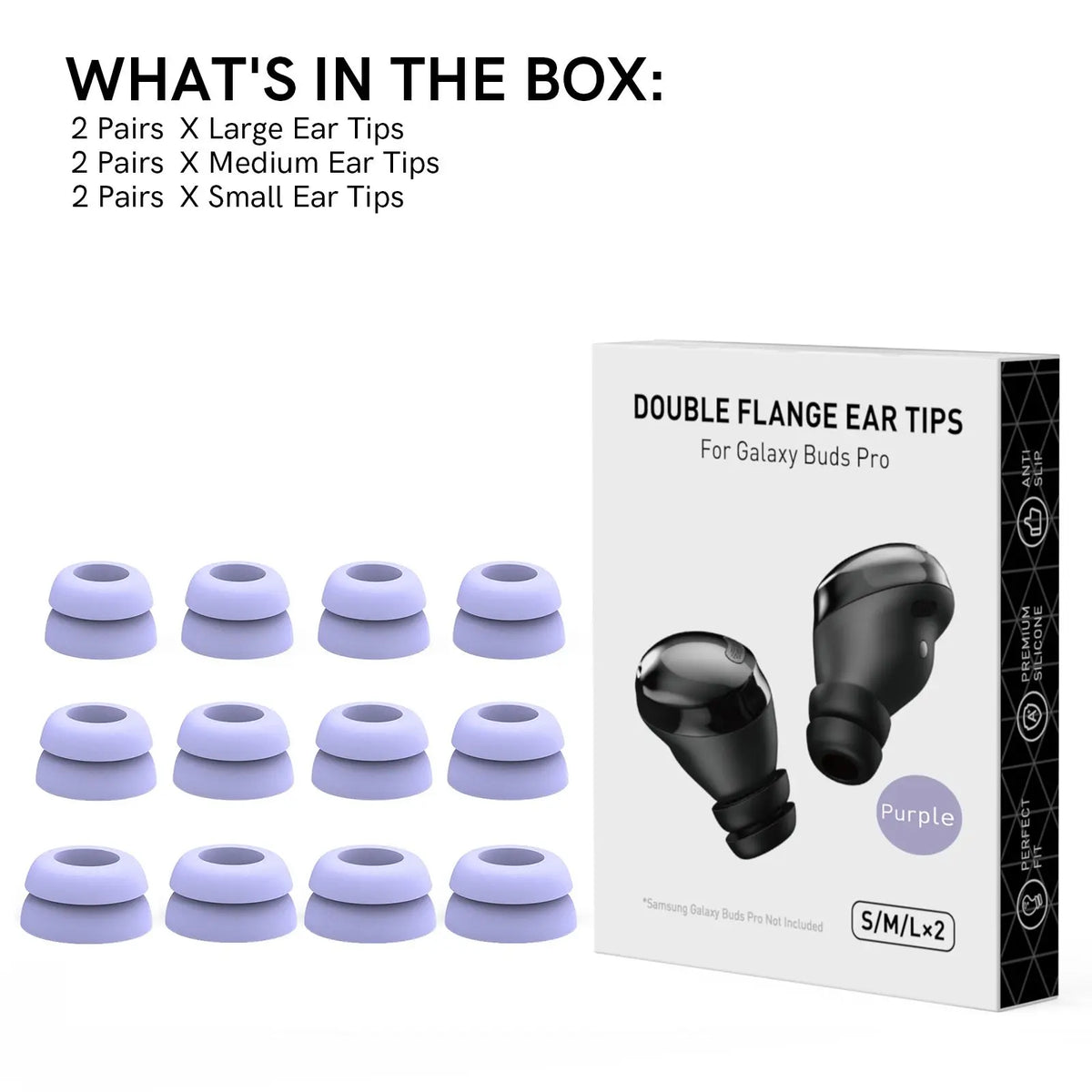 Premium Silicone Ear Tips for Wireless Earbuds