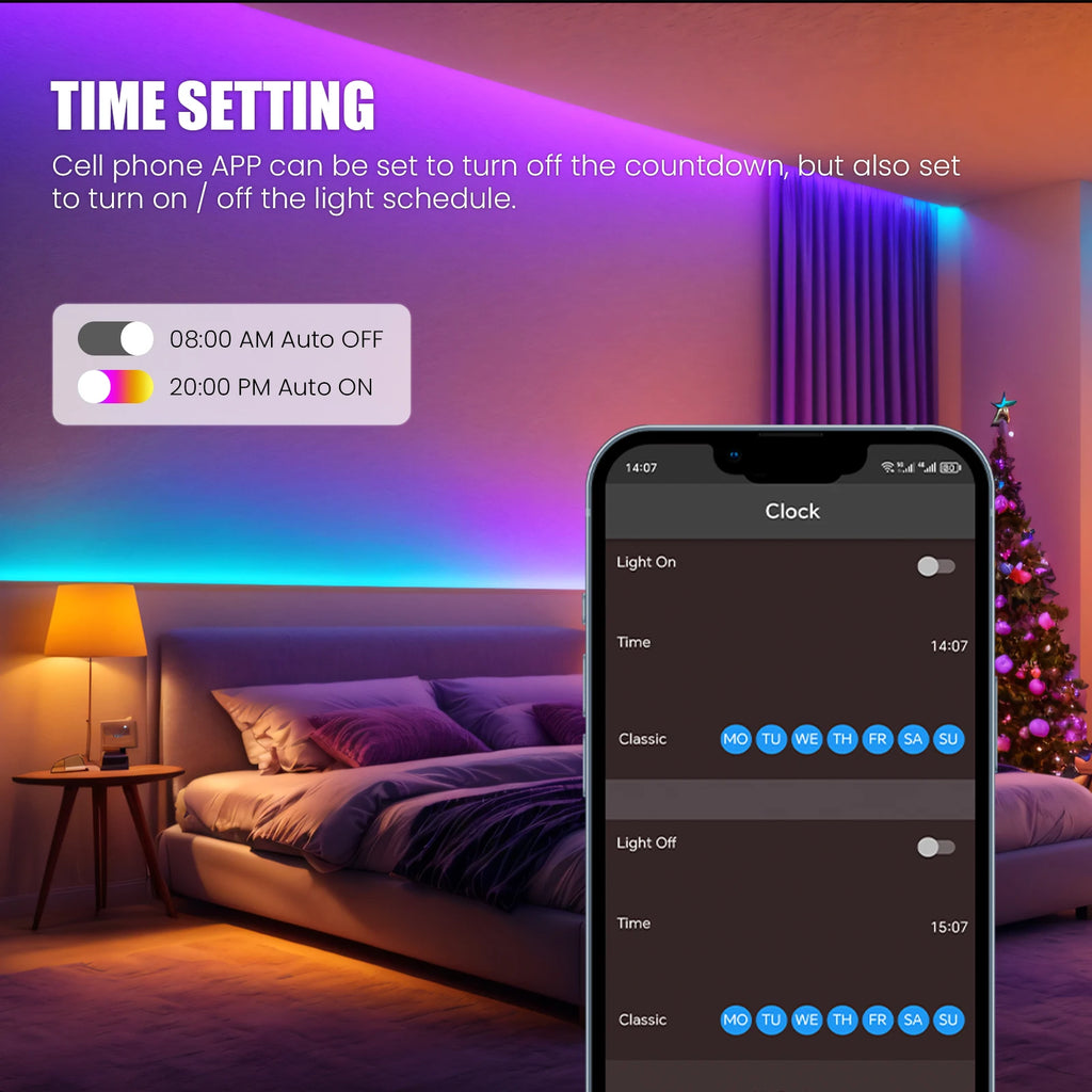 Premium RGB LED Neon LED Strip Light with Music Sync