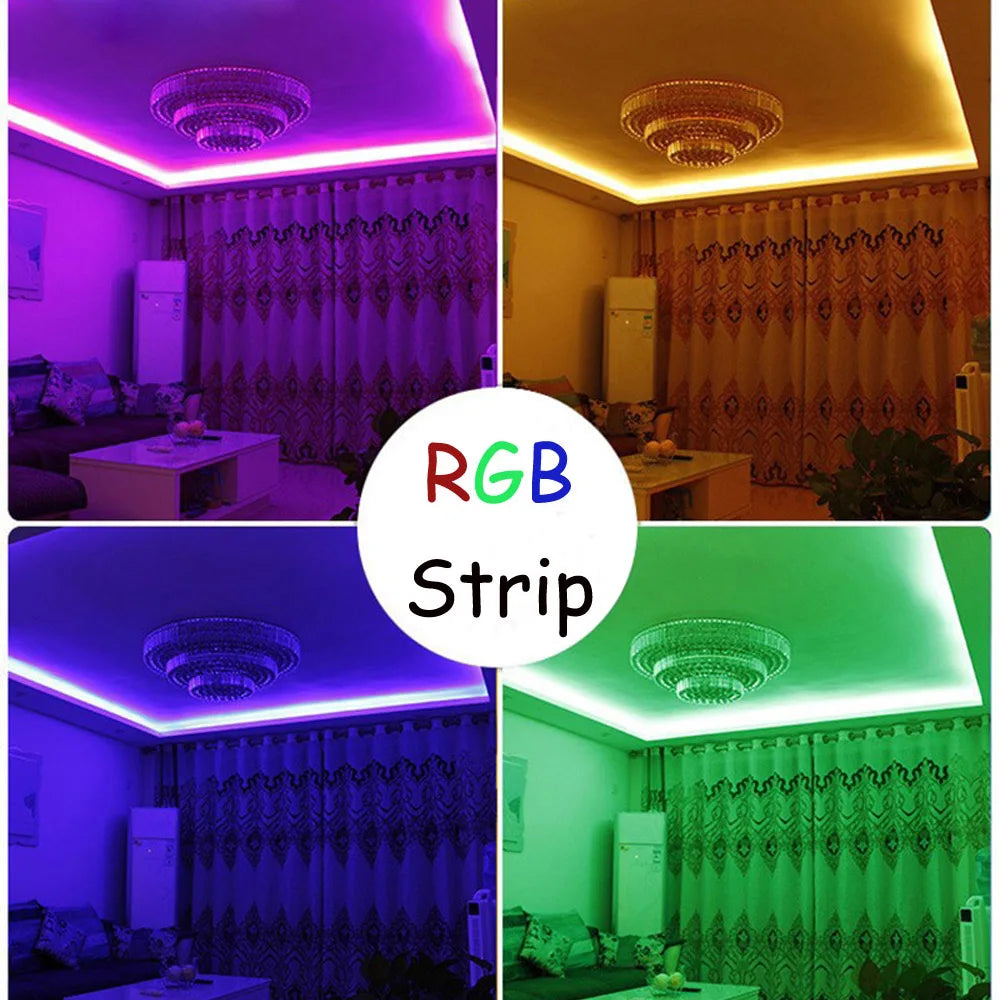 Tira de luces LED RGB premium impermeable con cambio de color