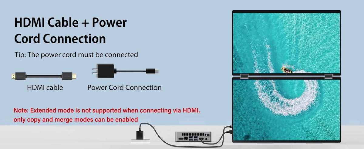 Premium 15.6 Inch Dual Portable Monitor