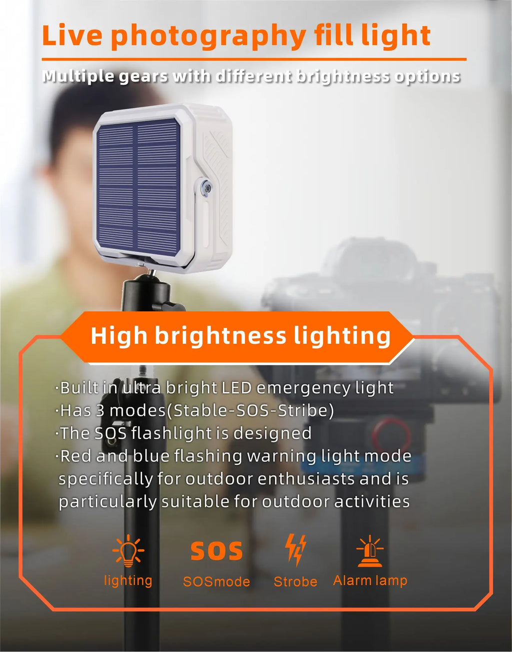Batería solar premium para exteriores y camping