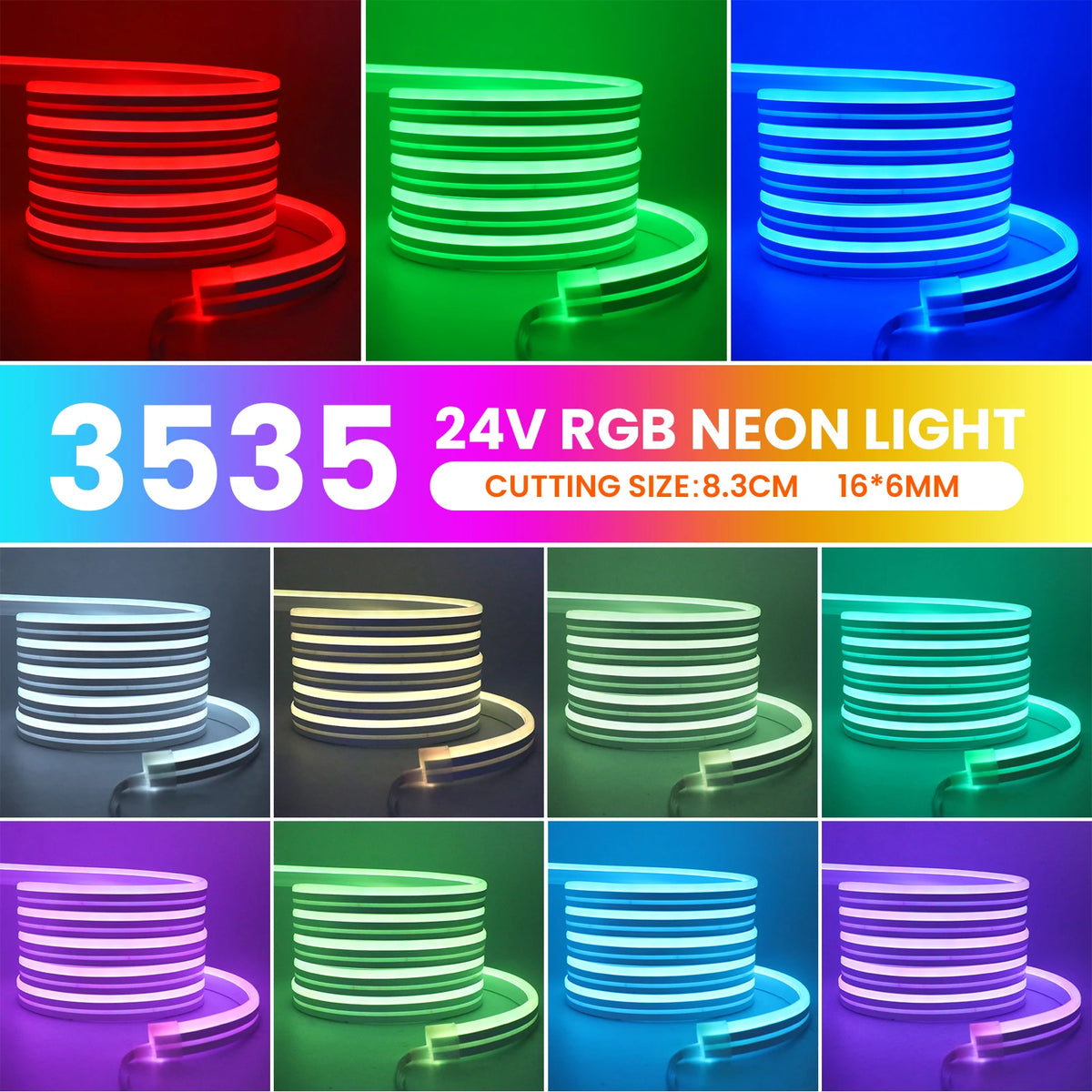 Premium RGB LED Neon LED Strip Light with Music Sync