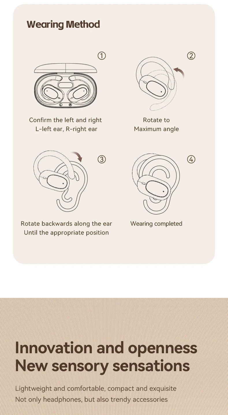 Premium Open Ear True Wireless Earbuds